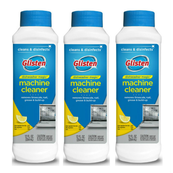 Glisten Glisten Dishwasher Magic Machine Cleaner and Disinfectant, 3 Bottles BND01726
